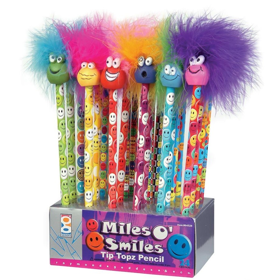 School Supplies geddes-c10d Pencils | Miles O' Smiles Tip Topz Pencils