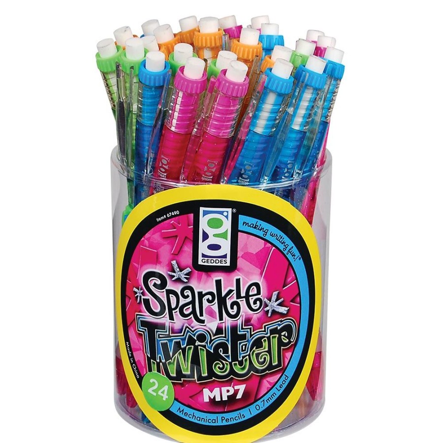 School Supplies geddes-c10d Back-To-School Essentials | Sparkle Twister 0.7Mm Mechanical Pencils