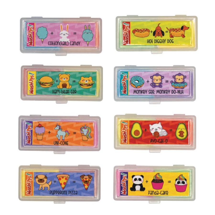 School Supplies geddes-c10d Erasers | Mashups Trendy Friendz Kneaded Erasers