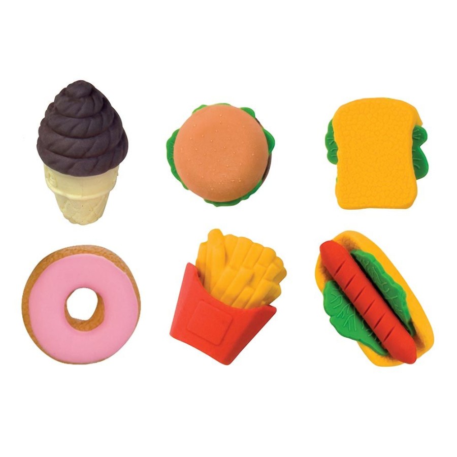 School Supplies geddes-c10d Erasers | Snack Attack 3D Scented Eraser Display