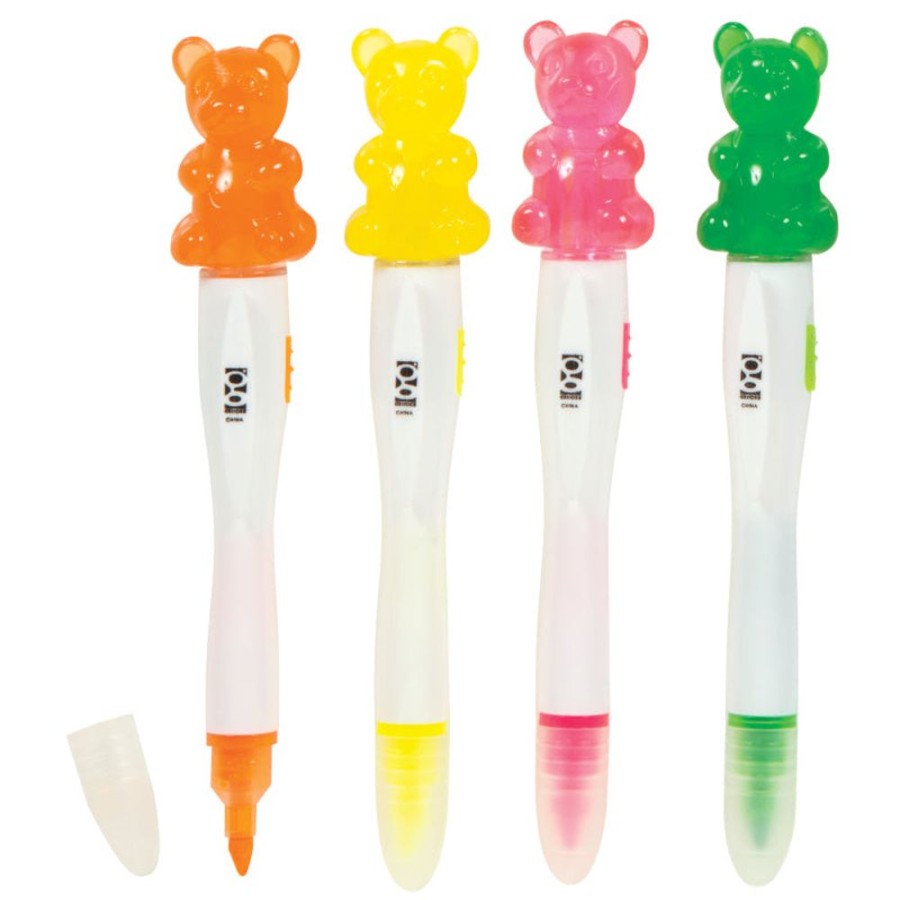 School Supplies geddes-c10d Highlighters | Scented Gummy Bear Light-Up Highlighters