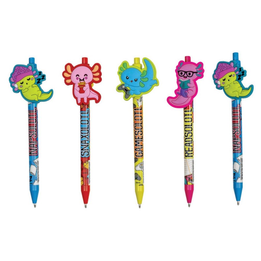 School Supplies geddes-c10d Pens | Axolotl Character Clip Pen