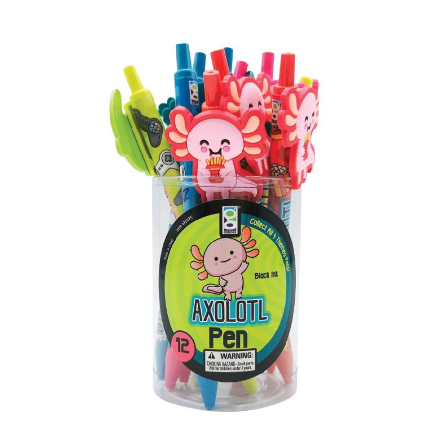 School Supplies geddes-c10d Pens | Axolotl Character Clip Pen