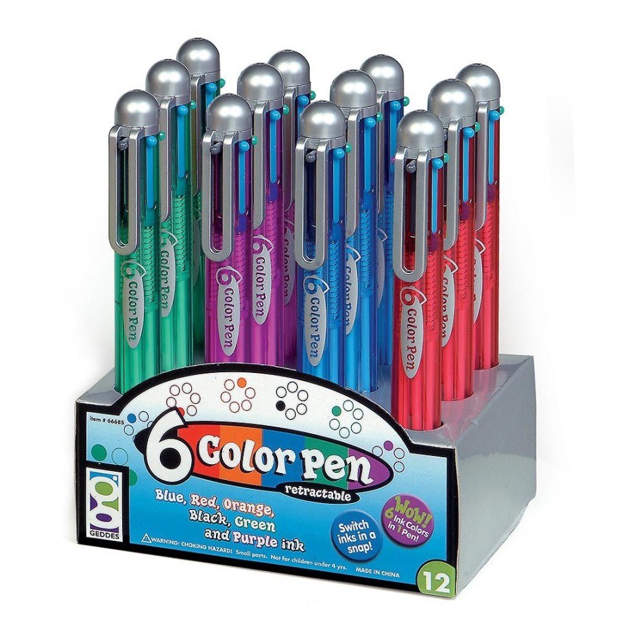 School Supplies geddes-c10d Pens | 6-Color Pens