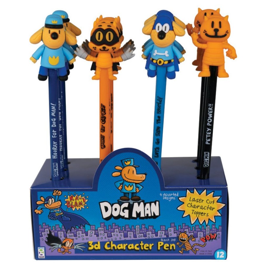 School Supplies geddes-c10d Pens | Dog Man Character Pens