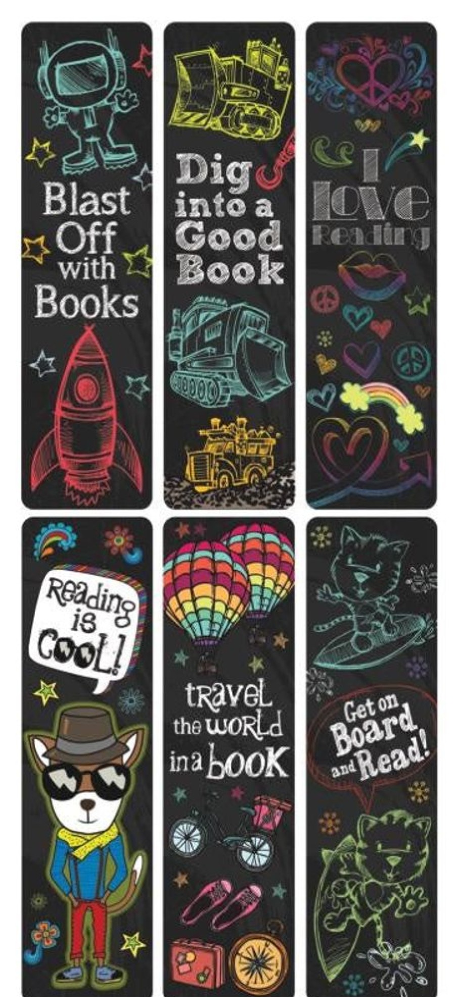 School Supplies geddes-c10d Bookmarks | Reading Rocks! Incentive Bookmarks