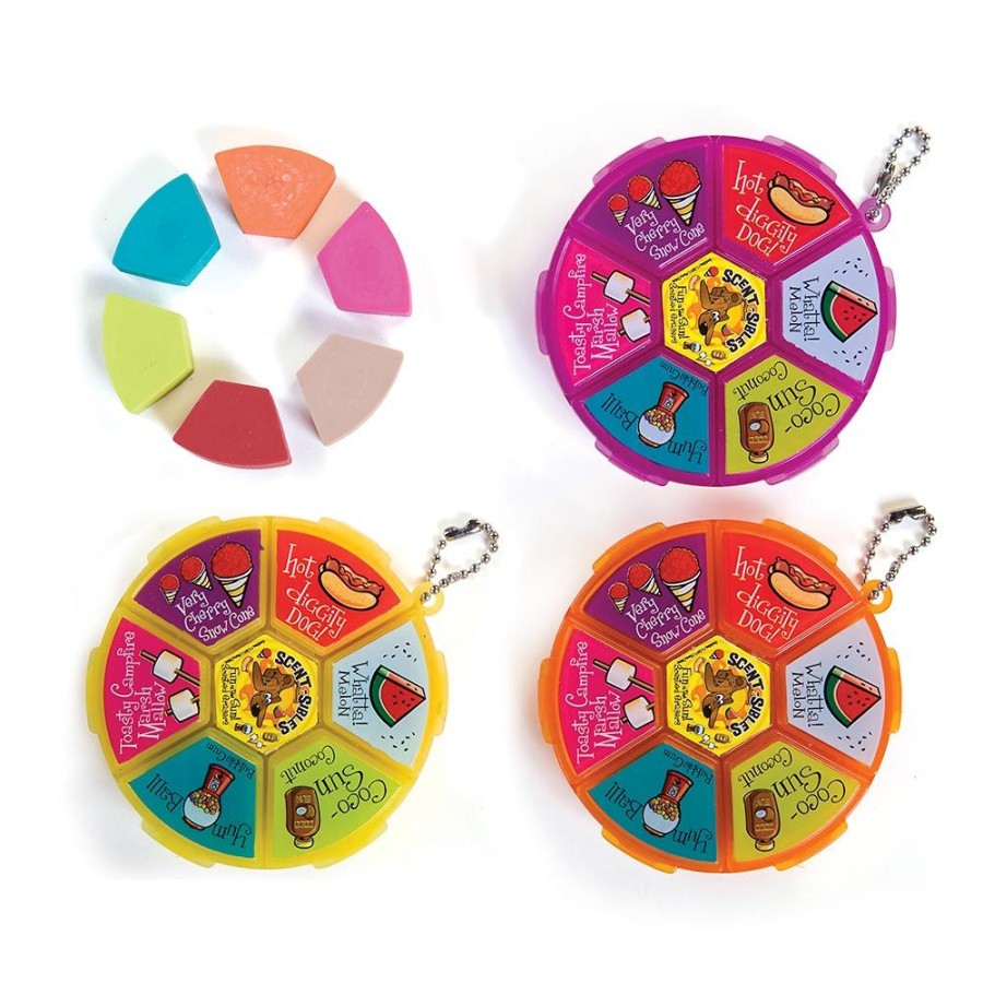 School Supplies geddes-c10d Erasers | 6-Ct Scentsibles Fun In The Sun Eraser Wheel Sets