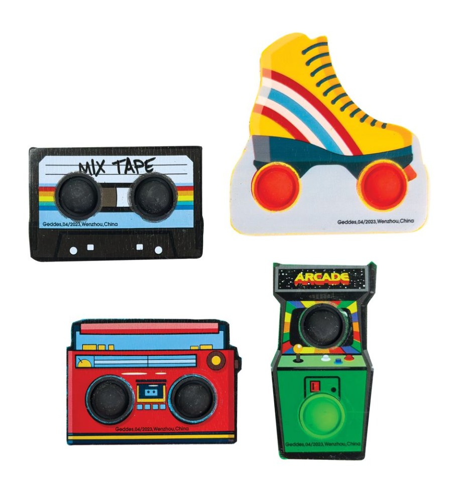 New Items Raymond Geddes | Retro Pop 'N' Stress Relieving Fidget Erasers