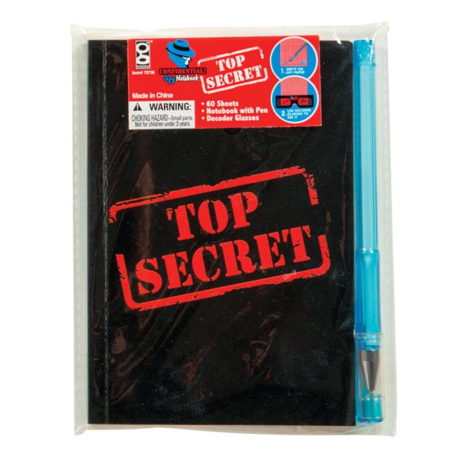 School Supplies geddes-c10d Memo Pads | Top Secret Confidential Spy Notebooks