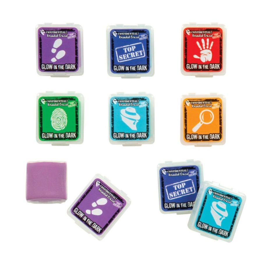 School Supplies geddes-c10d Erasers | Confidential Spy Kneaded Erasers