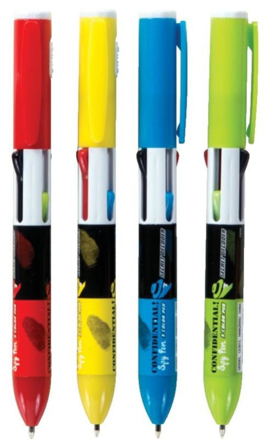 School Supplies geddes-c10d Pens | Confidential 3 Color Spy Pens