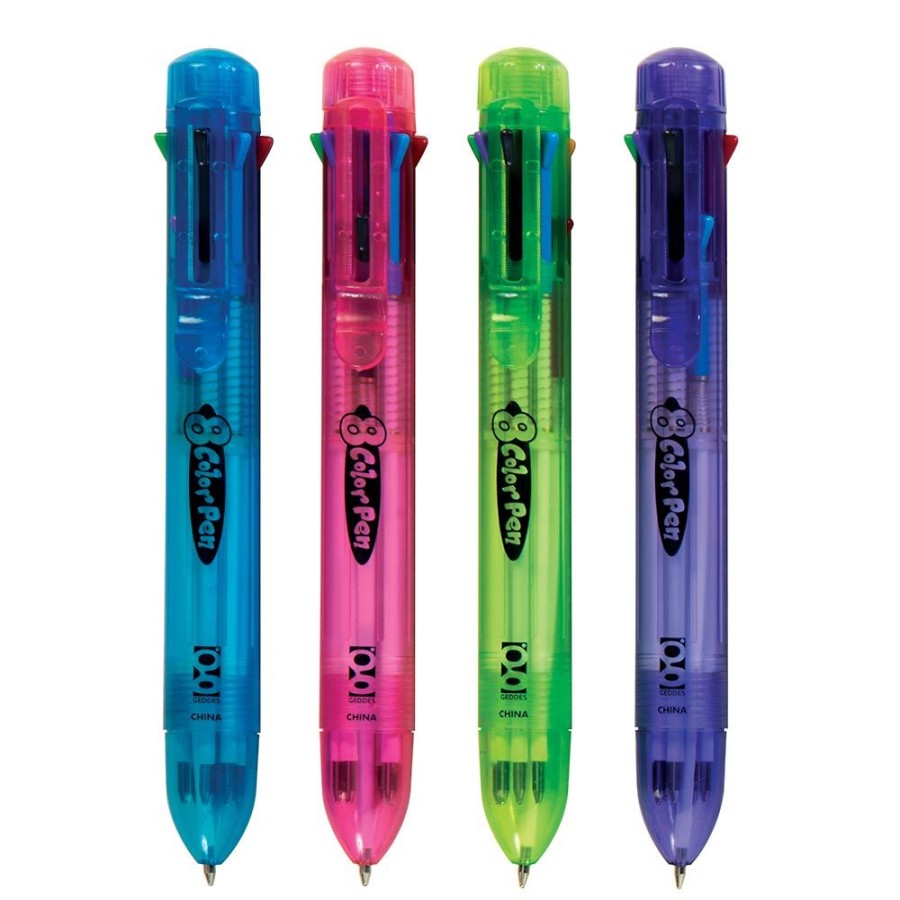 School Supplies geddes-c10d Pens | 8-Color Pens