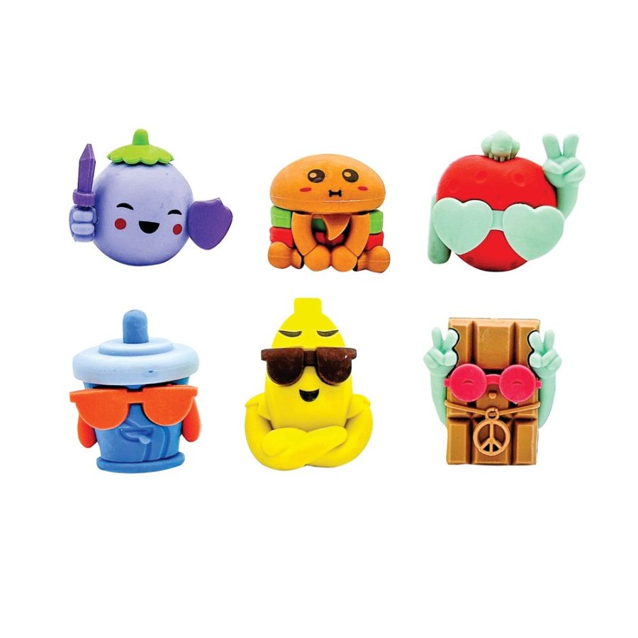 New Items Raymond Geddes | Snack Attack Cool Guys 3D Eraser Toppers