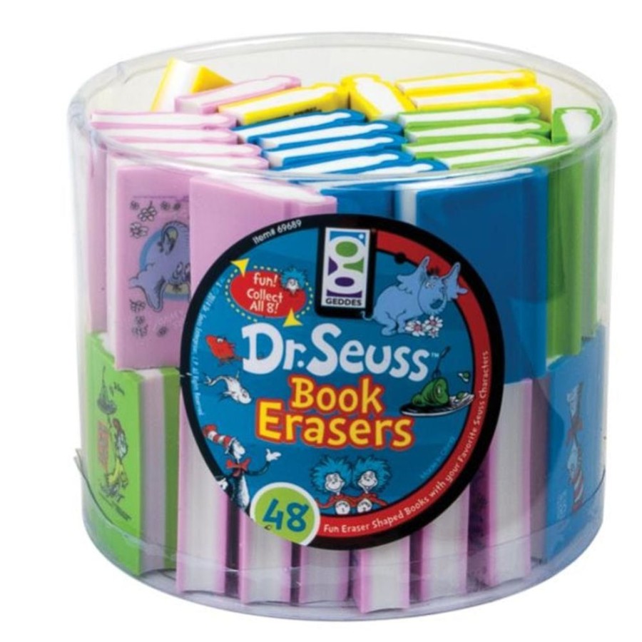 School Supplies geddes-c10d Erasers | Dr. Seuss Book Erasers