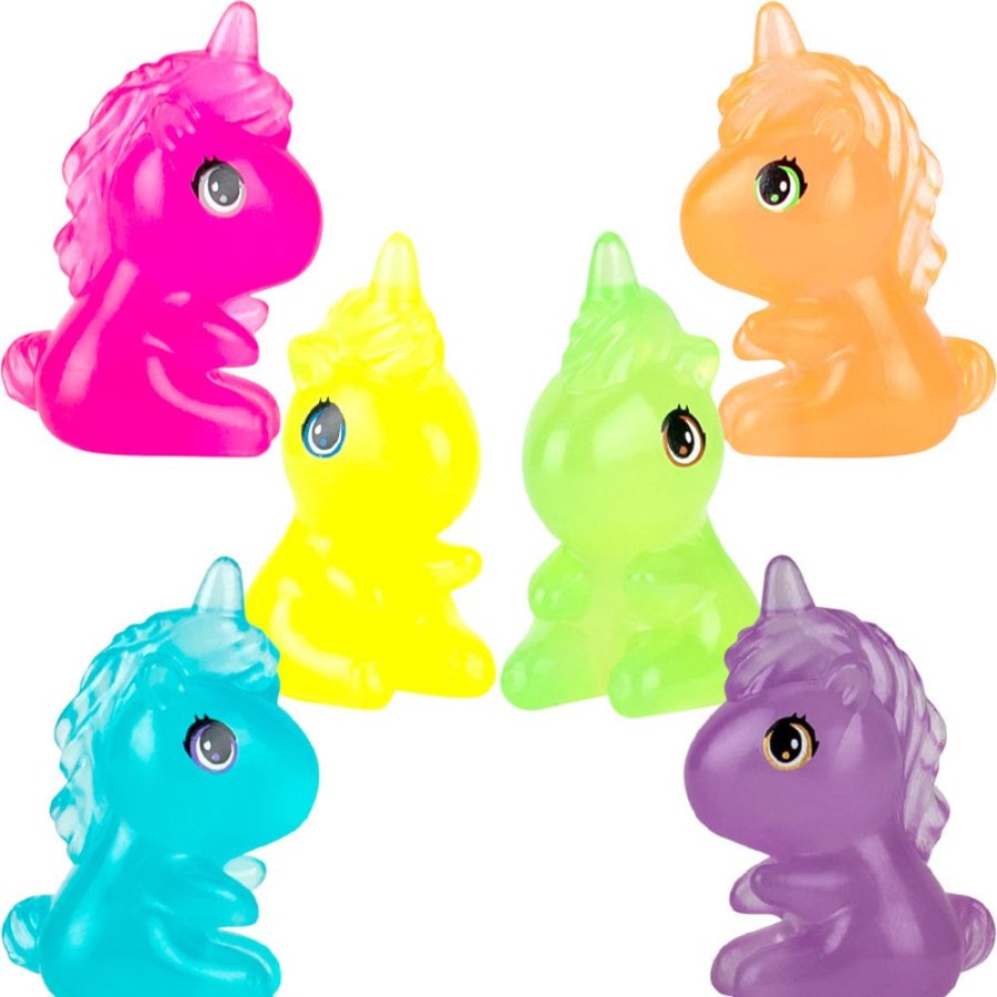 New Items geddes-c10d | Neon Sitting Unicorn Figures