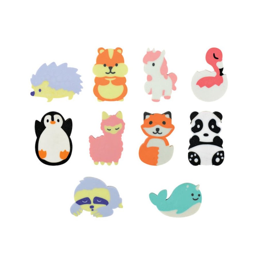 School Supplies geddes-c10d Erasers | Cute Animal Erasers